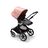 Bugaboo Fox 3 bassinet and seat stroller graphite base, grey melange fabrics, morning pink sun canopy - Thumbnail Slide 6 of 7