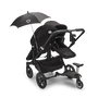 Bugaboo Donkey 5 Duo bassinet and seat stroller black base, mineral washed black fabrics, mineral washed black sun canopy - Thumbnail Slide 12 of 12