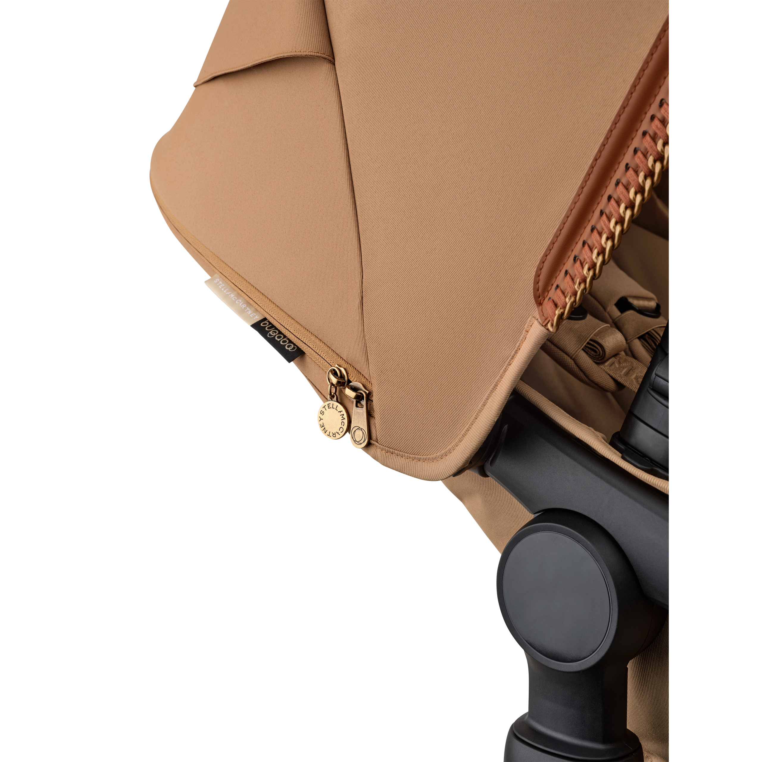 Bugaboo x Stella McCartney Fox 5 Renew 2-in-1 pushchair tobacco brown base, tobacco brown fabrics, tobacco brown sun canopy - Thumbnail Slide 12 of 13