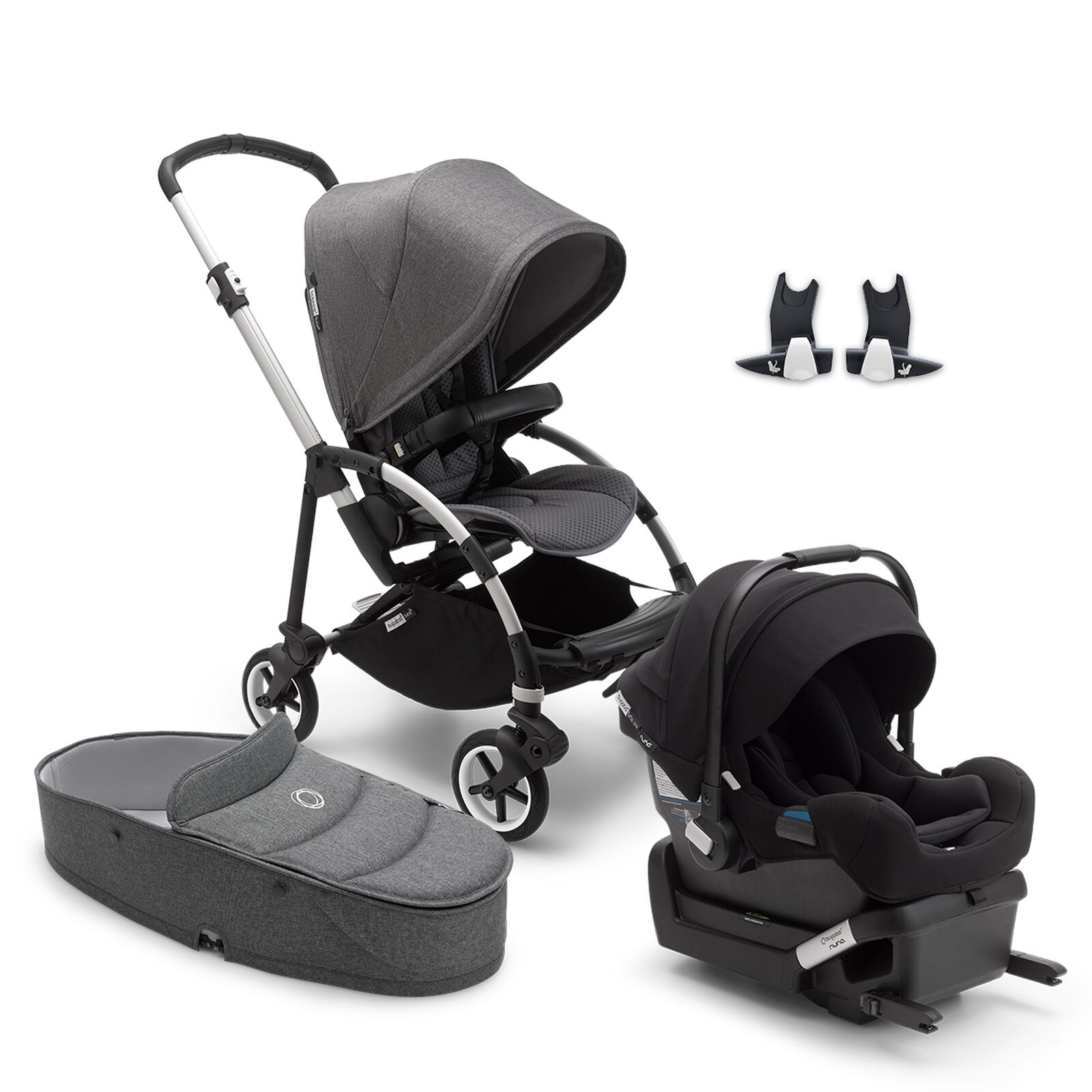 Bugaboo Bee 6 with bassinet and Turtle One by Nuna bundle - View 1