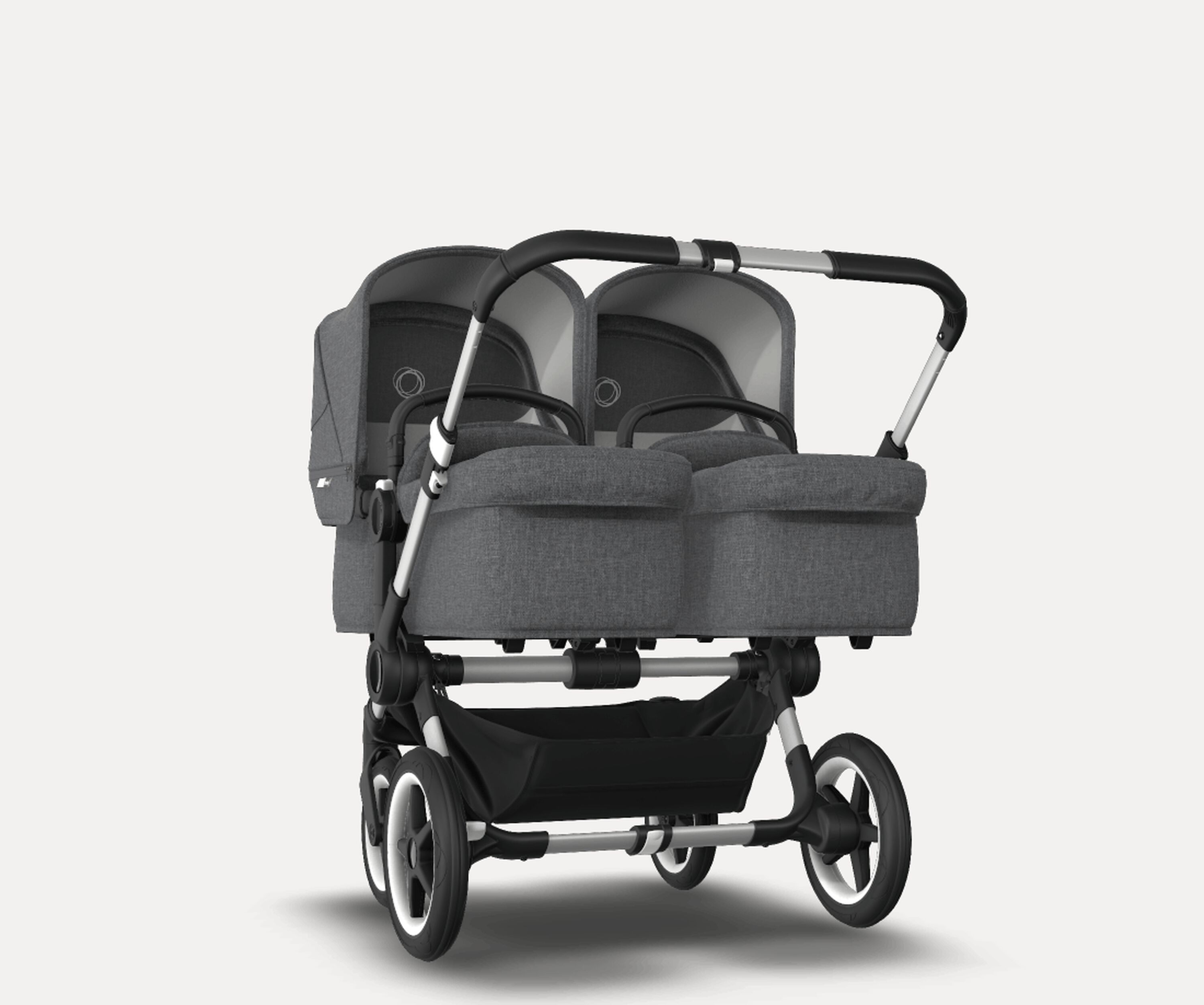 US - Bugaboo D3T stroller bundle aluminum grey melange grey melange - Main Modal Image Slide 3 of 6