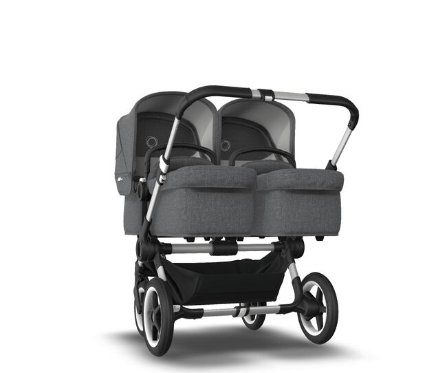 US - Bugaboo D3T stroller bundle aluminum grey melange grey melange - Main Image Slide 3 of 6