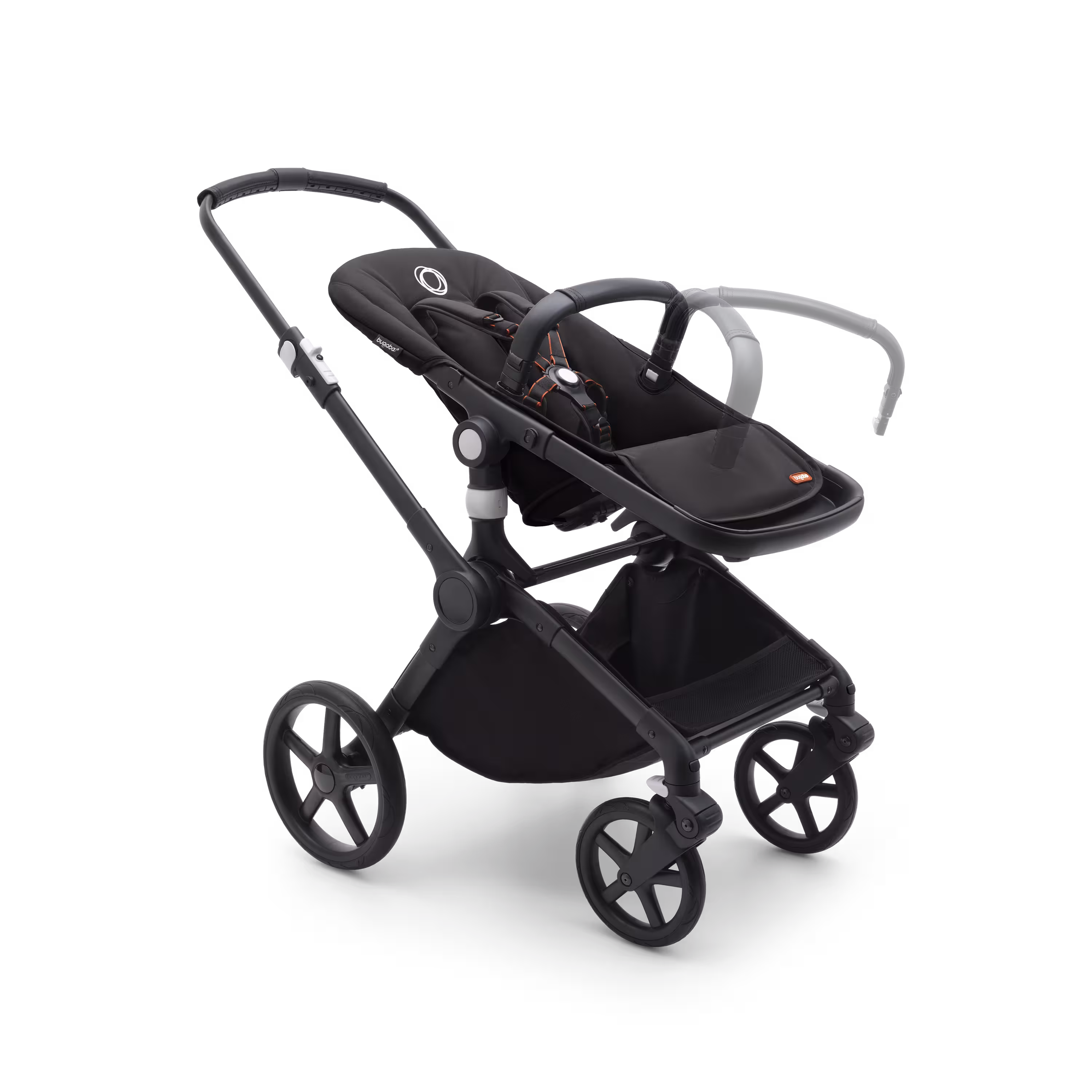 Bugaboo Fox Cub 2-in-1 stroller black base, midnight black fabrics, midnight black sun canopy - Main Modal Image Slide 4 of 12
