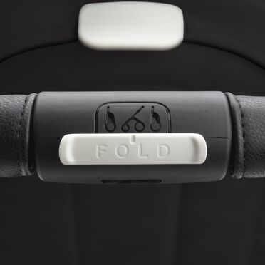 RBLU Bugaboo Dragonfly bassinet and seat stroller graphite base, midnight black fabrics, midnight black sun canopy - view 2
