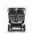 Bugaboo Donkey 3 Twin travel system grey melange sun canopy, grey melange fabrics, black base - Thumbnail Slide 9 of 18