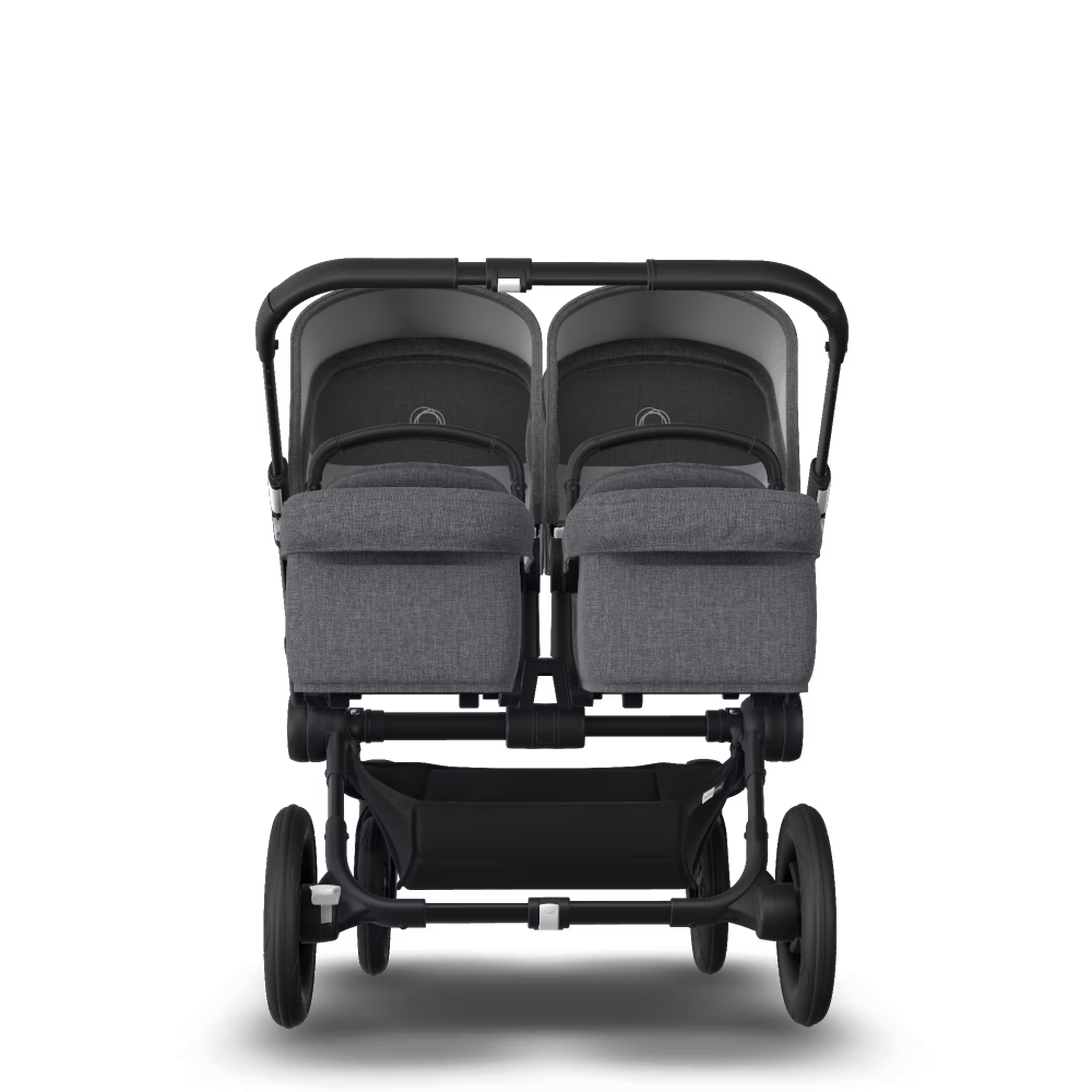 Bugaboo Donkey 3 Twin travel system grey melange sun canopy, grey melange fabrics, black base - Main Modal Image Slide 9 of 18