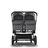 Bugaboo Donkey 3 Twin travel system grey melange sun canopy, grey melange fabrics, black base - Thumbnail Slide 9 of 18