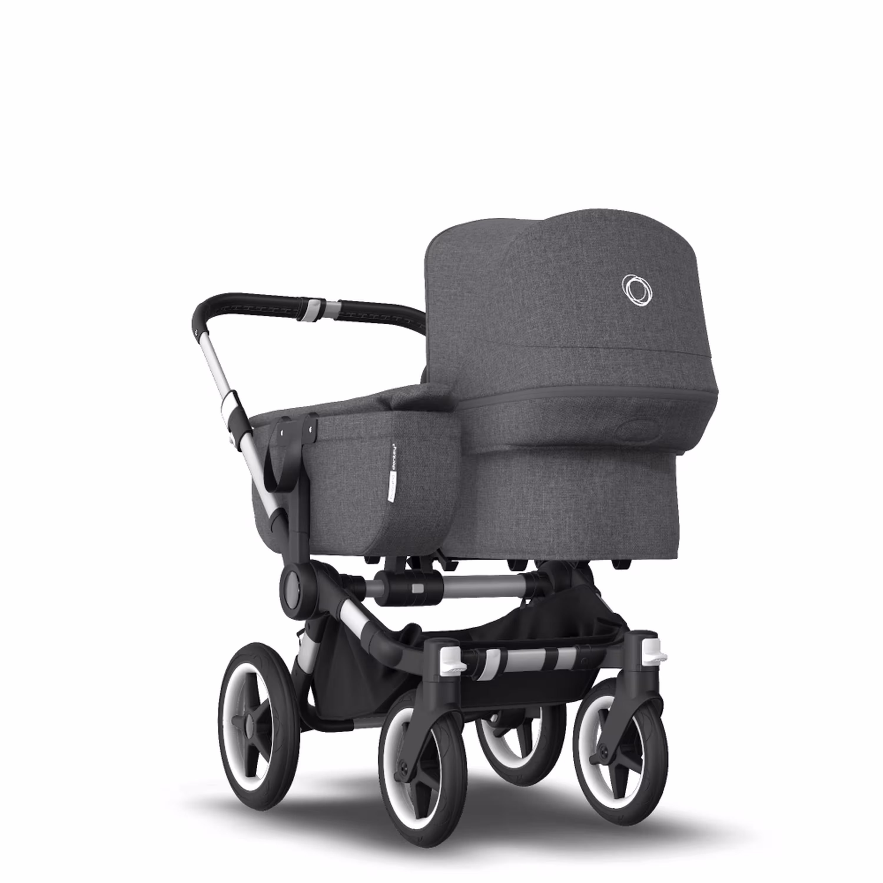 AU - Bugaboo Donkey 3 Mono Seat and Bassinet Stroller Grey Melange, Aluminum chassis - Main Modal Image Slide 1 of 6