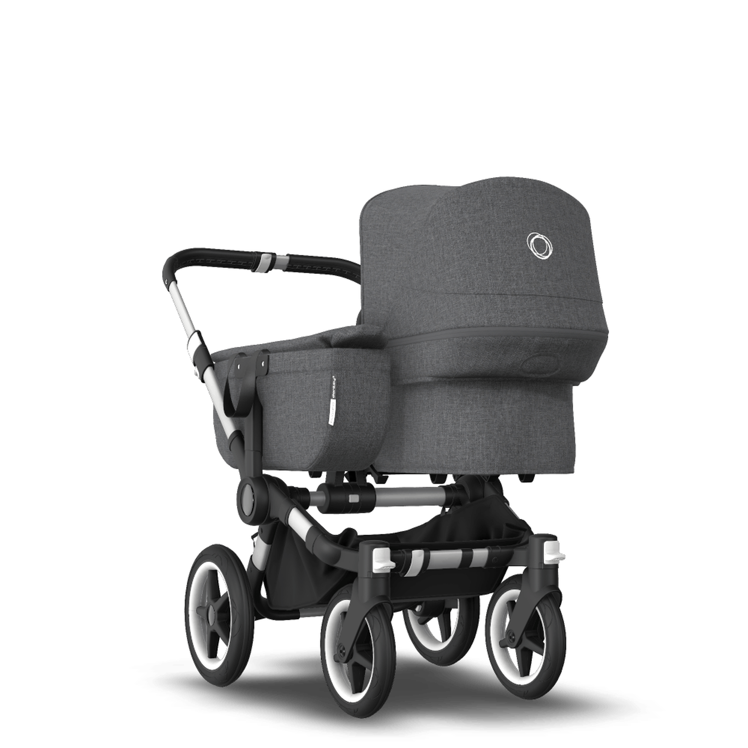 AU - Bugaboo Donkey 3 Mono Seat and Bassinet Stroller Grey Melange, Aluminum chassis - Thumbnail Slide 1 of 6