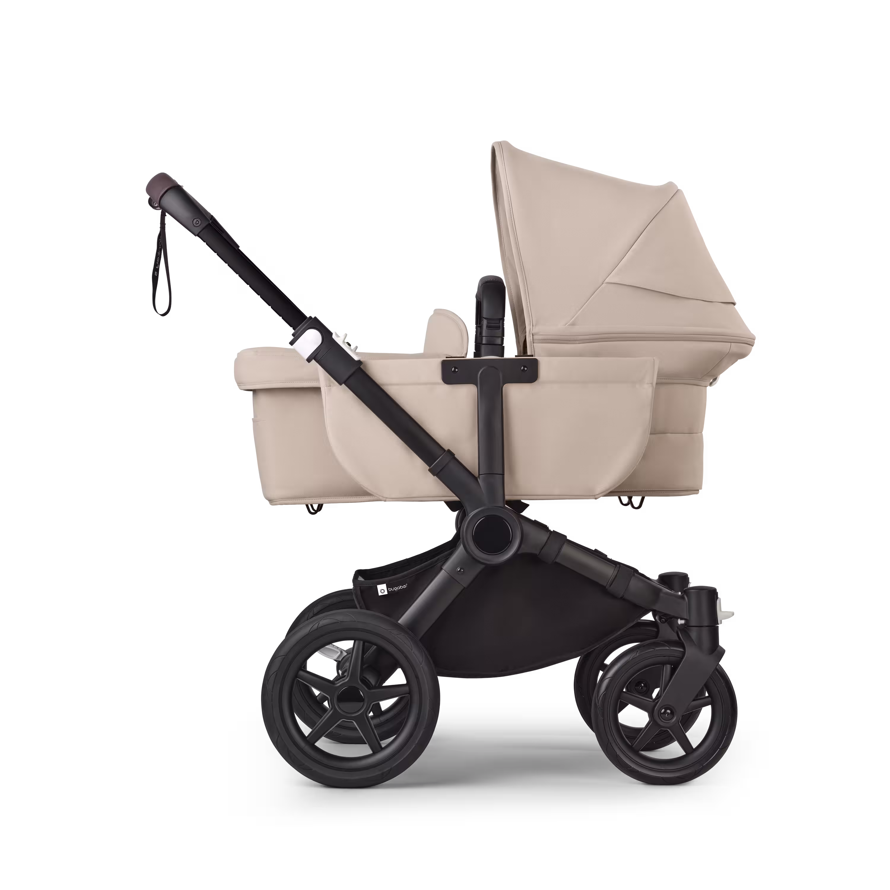 Bugaboo Donkey 5 Mono 2-in-1 stroller black base, desert taupe fabrics, desert taupe sun canopy - Main Modal Image Slide 3 of 13
