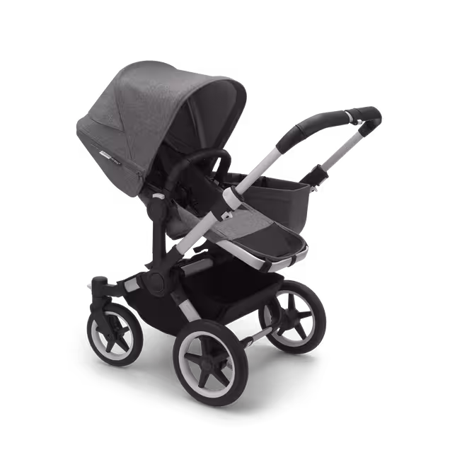 Bugaboo Donkey 3 mono complete | ALU/GREY MELANGE-GREY MELANGE - Main Image Slide 3 of 4