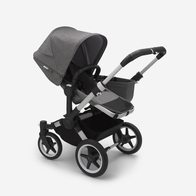 Bugaboo Donkey 3 mono complete | ALU/GREY MELANGE-GREY MELANGE - Main Image Slide 3 of 4