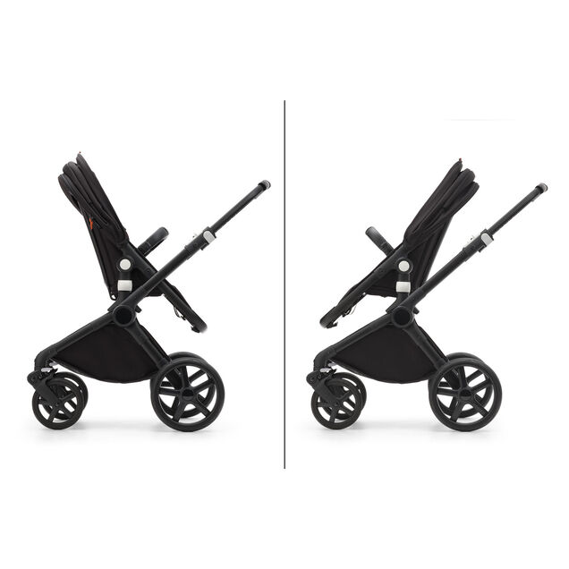 Bugaboo Fox Cub 2-in-1 stroller black base, stormy blue fabrics, stormy blue sun canopy - Main Image Slide 8 of 12