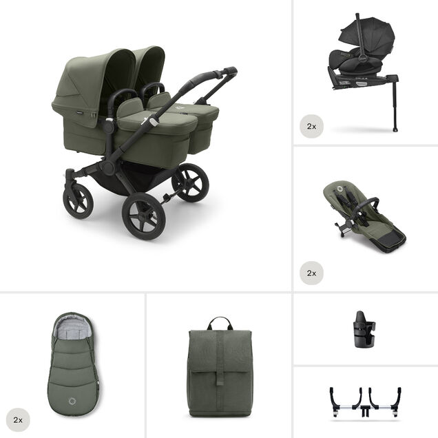 Bugaboo Donkey 5 Twin Ultimate Newborn Bundle - Main Image Slide 1 of 7