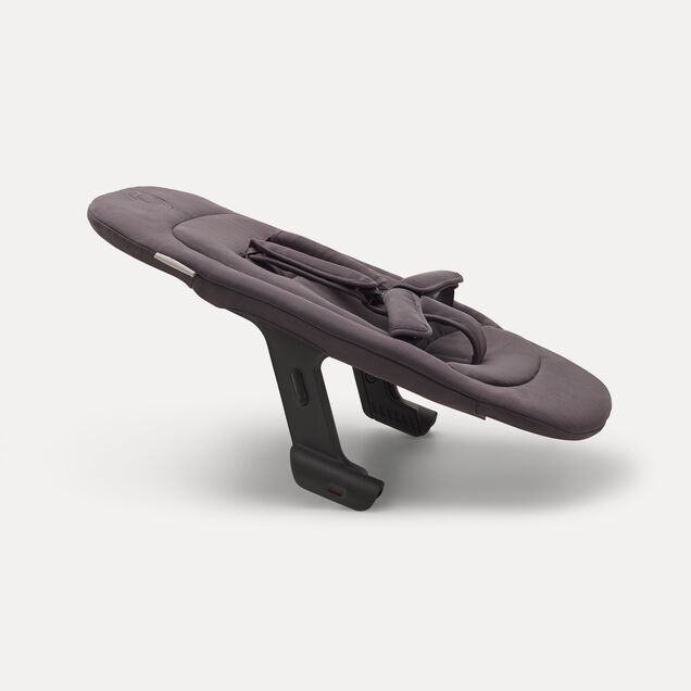 Side view of the Bugaboo Giraffe newborn set in dark grey. - Main Image Slide 4 of 4