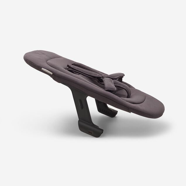Side view of the Bugaboo Giraffe newborn set in dark grey. - Main Image Slide 4 of 4
