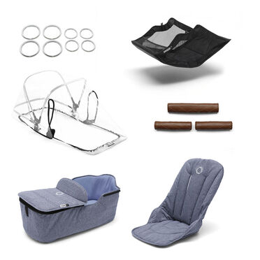 Bugaboo Fox style set UK BLUE MELANGE