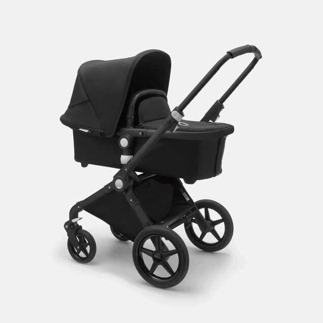 Bugaboo Lynx bassinet and seat stroller black sun canopy, black fabrics, black base - Main Image Slide 1 of 5