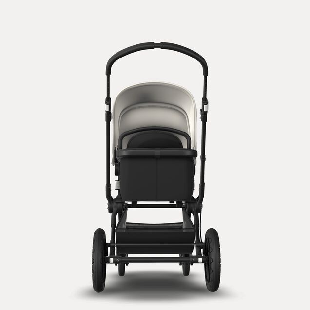 Bugaboo Cameleon 3 Plus seat and bassinet stroller fresh white sun canopy, black fabrics, black base - Main Image Slide 3 of 9