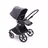 Bugaboo Fox Cub 2-in-1 stroller black base, stormy blue fabrics, stormy blue sun canopy - Thumbnail Slide 2 of 12