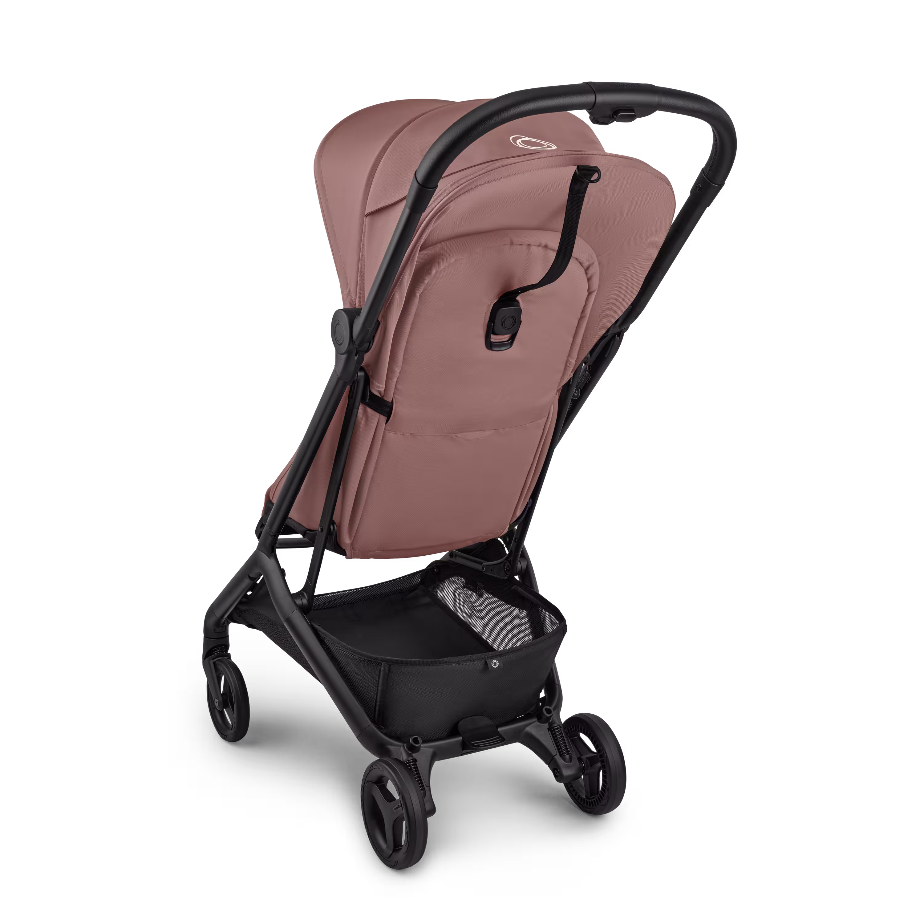 Bugaboo Butterfly 2 Plus travel stroller black base, dusty pink fabrics, dusty pink sun canopy - Main Modal Image Slide 3 of 12