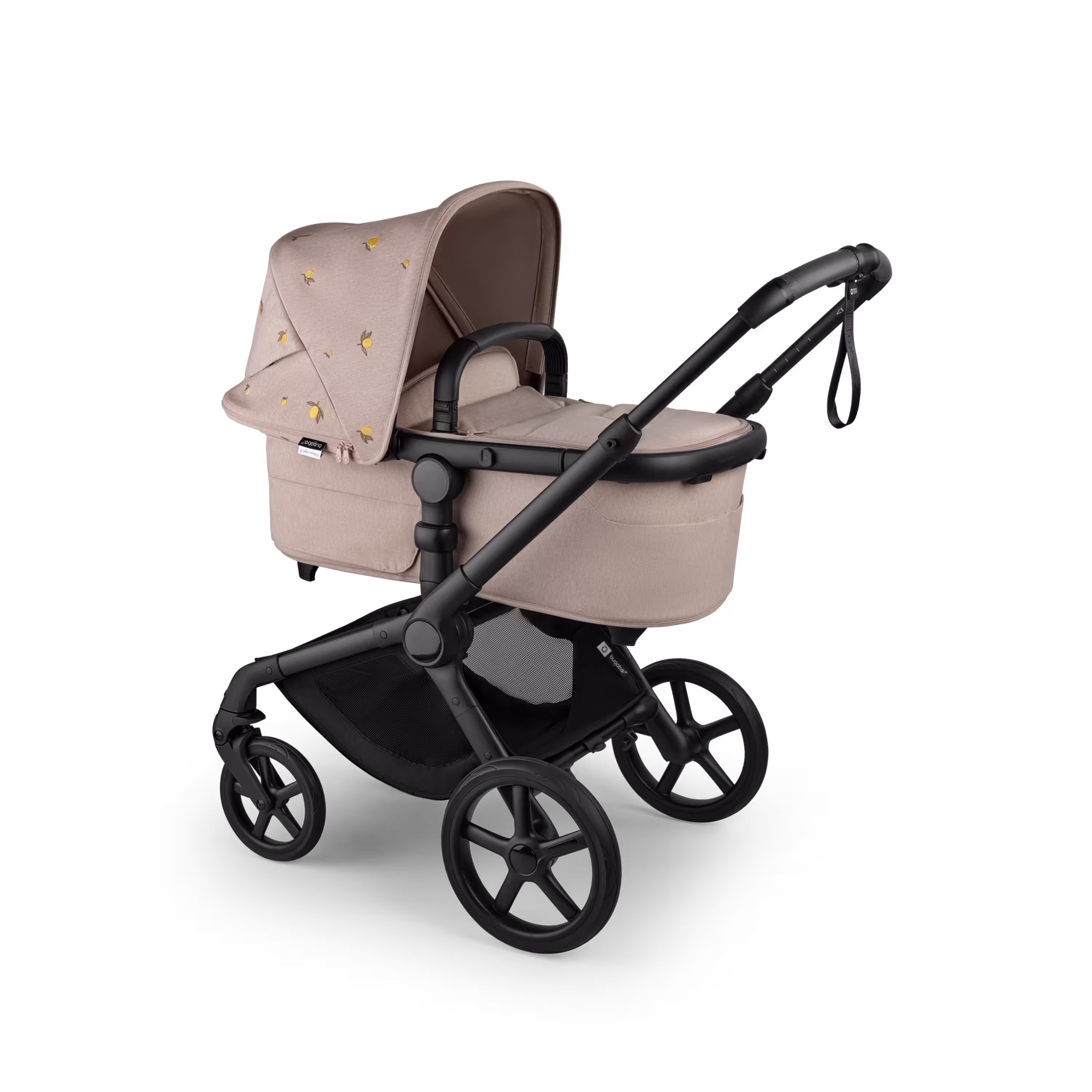 Bugaboo x Konges SlØjd limited edition Fox 5 Renew 2-in-1 stroller black base, desert taupe melange fabrics, desert taupe melange sun canopy - Main Modal Image Slide 2 van 12