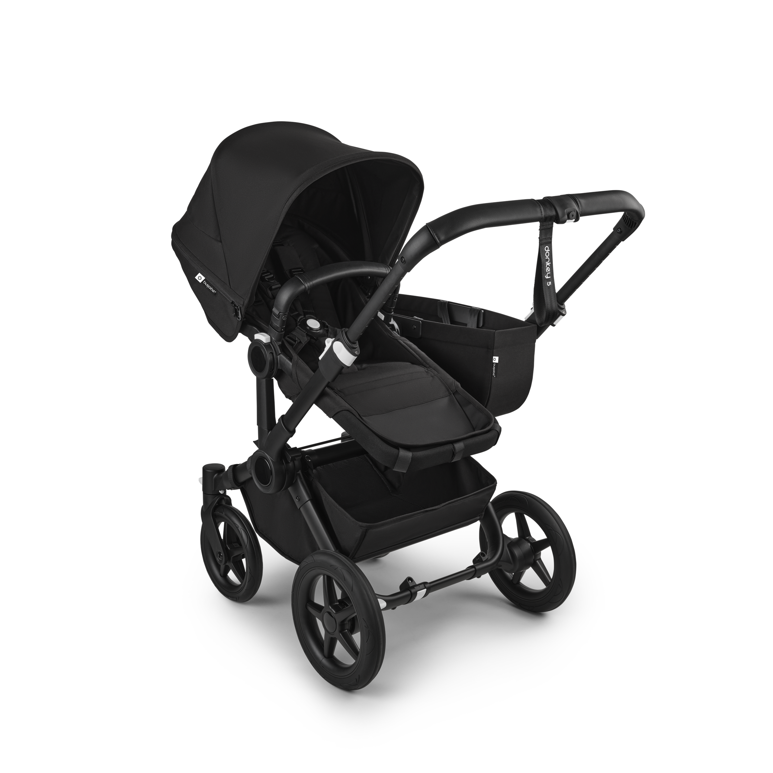 Refurbished Bugaboo Donkey 5 Mono complete BLACK/MIDNIGHT BLACK-MIDNIGHT BLACK - Thumbnail Slide 2 of 10