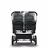 Bugaboo Donkey 3 Twin seat and bassinet stroller vapor blue sun canopy, black fabrics, aluminium base - Thumbnail Slide 3 of 9