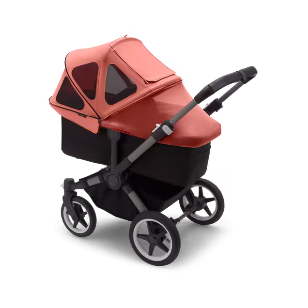 Refurbished Bugaboo Donkey breezy sun canopy Sunrise red - Main Image Slide 4 of 4
