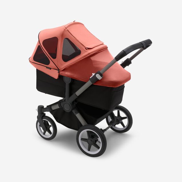 Refurbished Bugaboo Donkey breezy sun canopy Sunrise red - Main Image Slide 4 of 4