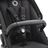 Refurbished Bugaboo Fox 5 bassinet and seat stroller black base, midnight black fabrics, grey melange sun canopy test - Thumbnail Slide 7 of 9