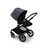 Bugaboo Fox 3 bassinet and seat stroller black base, midnight black fabrics, stormy blue sun canopy - Thumbnail Slide 6 of 7