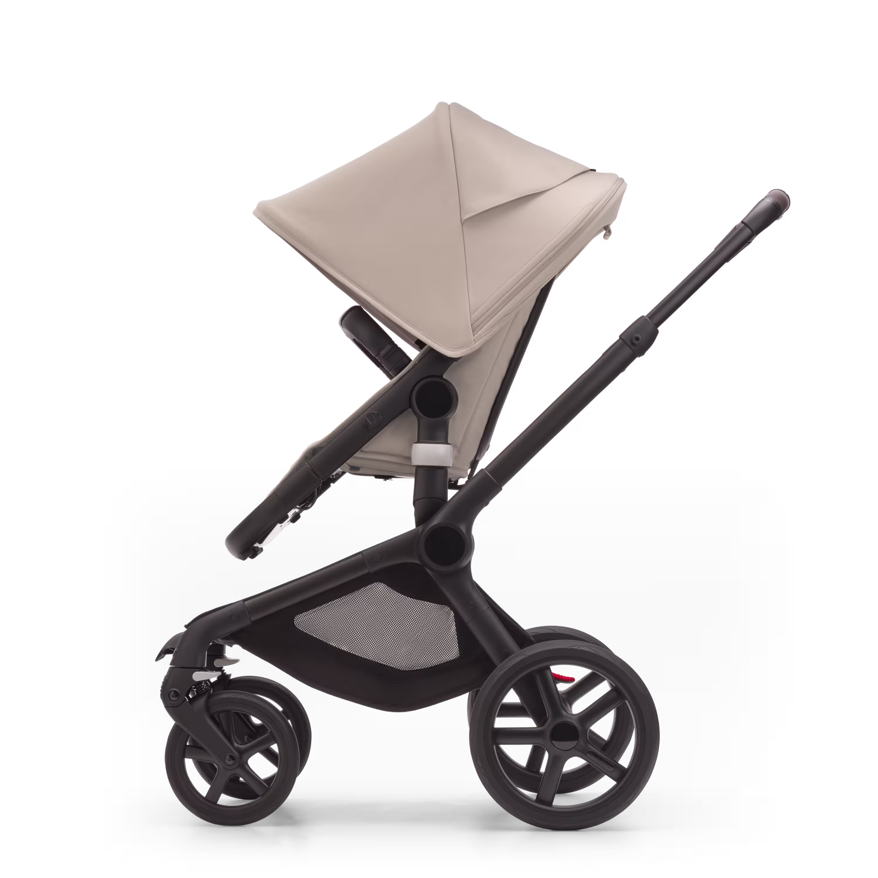 Bugaboo Fox 5 2-in-1 pram black base, desert taupe fabrics, desert taupe sun canopy - Main Modal Image Slide 3 of 13