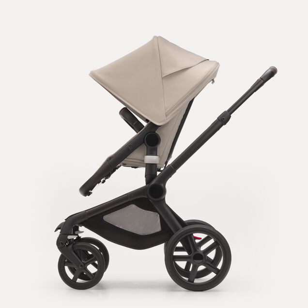 Bugaboo Fox 5 2-in-1 pram black base, desert taupe fabrics, desert taupe sun canopy - Main Image Slide 3 of 13
