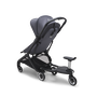 Bugaboo Butterfly stroller with a comfort wheeled board attached with seat.
