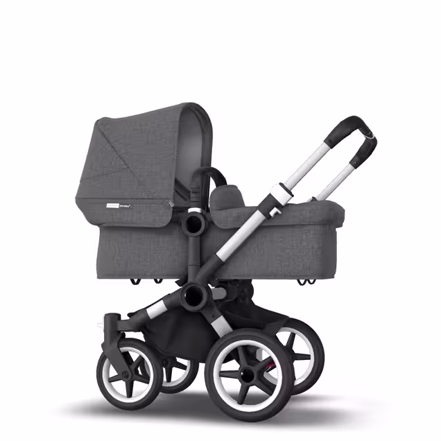 AU - Bugaboo Donkey 3 Mono Seat and Bassinet Stroller Grey Melange, Aluminum chassis - Main Image Slide 2 of 6