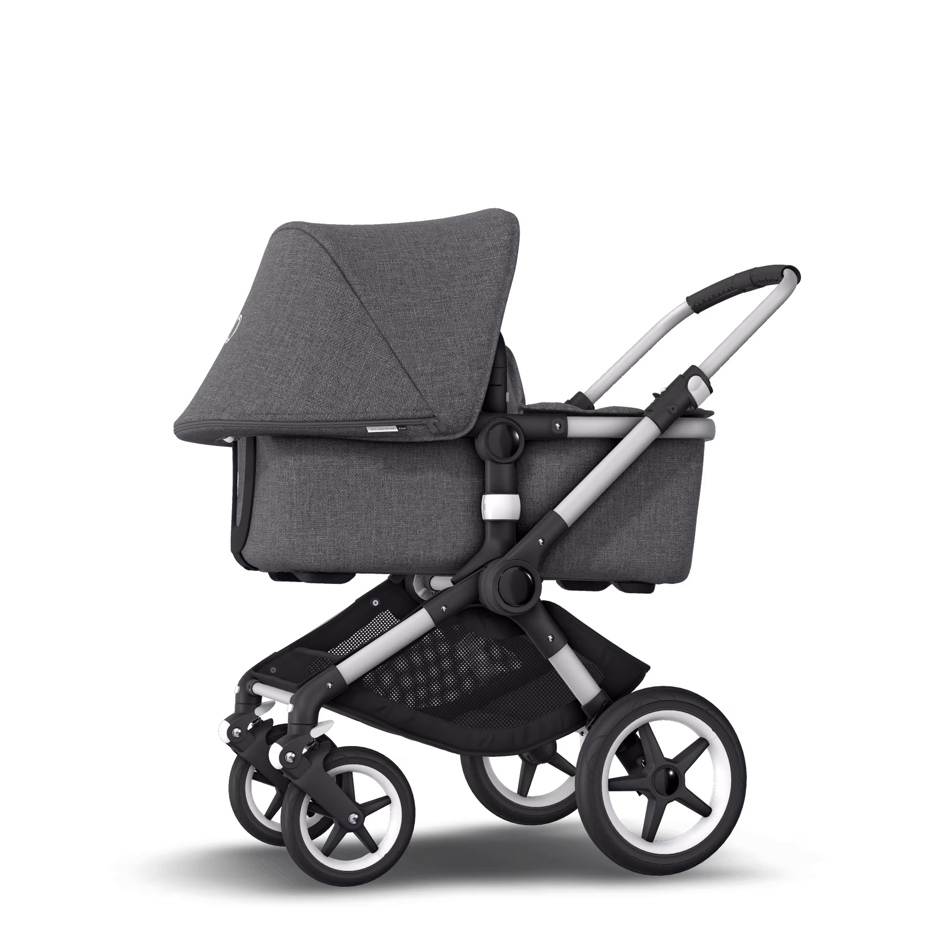Refurbished Bugaboo Fox complete ALU/GREY MELANGE-GREY MELANGE - Main Modal Image Slide 2 of 6