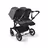 Bugaboo Donkey 5 twin stroller graphite base, grey mélange fabrics, grey mélange sun canopy - Thumbnail Slide 3 of 12