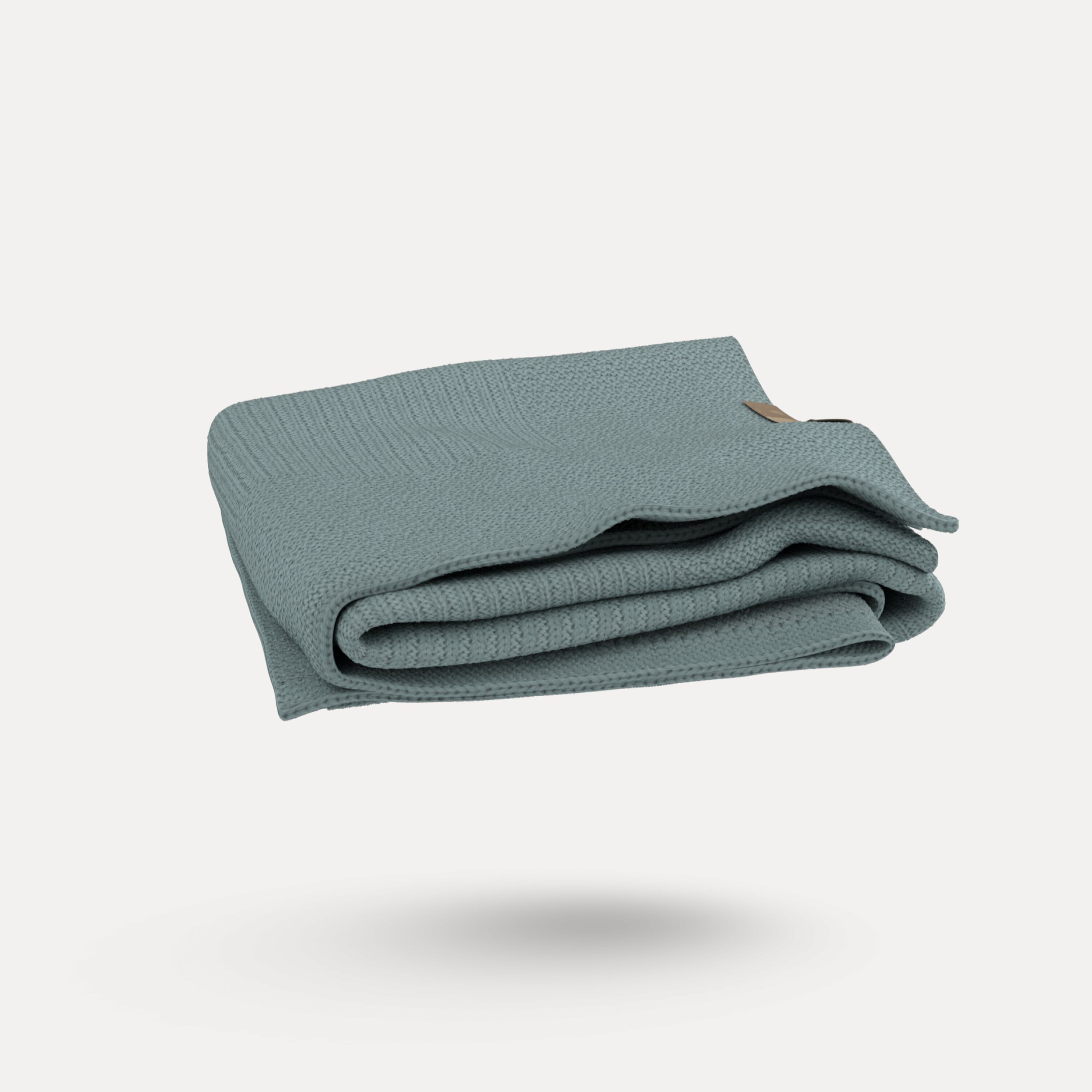 Bugaboo Soft Wool Blanket PETROL BLUE MELANGE - Main Modal Image Slide 4 of 8