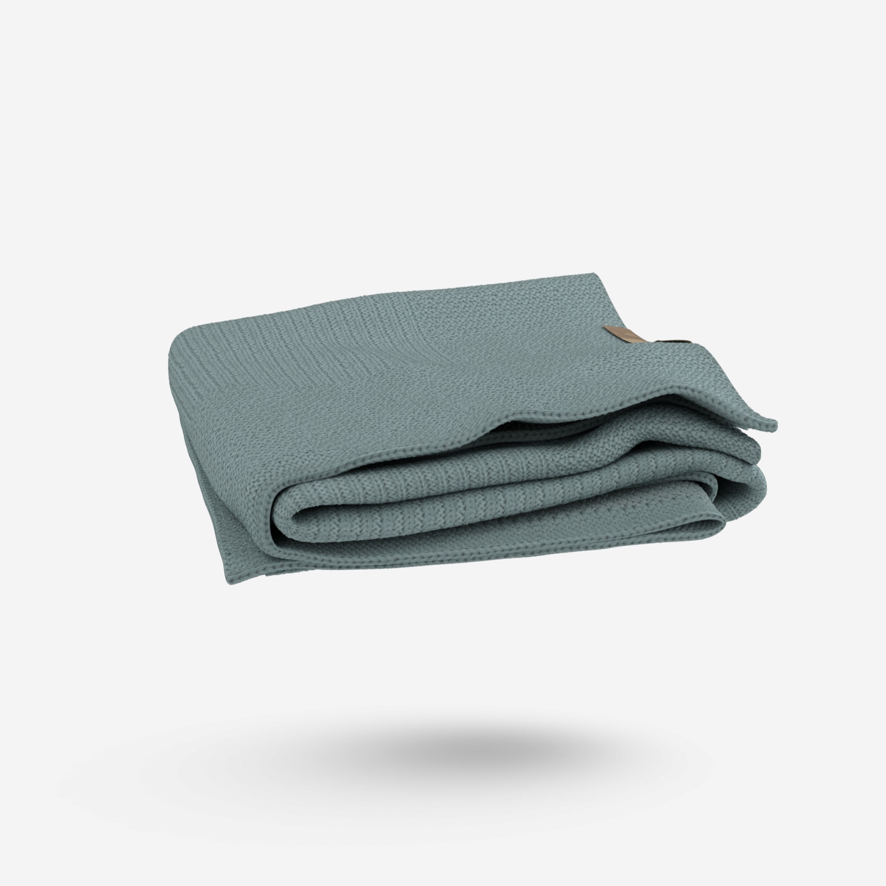 Bugaboo Soft Wool Blanket PETROL BLUE MELANGE - Main Modal Image Slide 4 of 8
