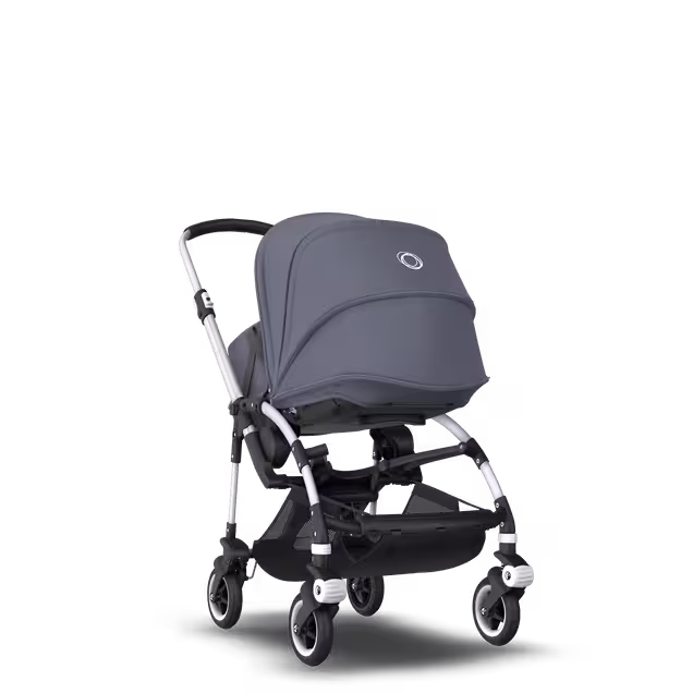 Bugaboo Bee 5 travel system steel blue sun canopy, steel blue fabrics, aluminium base - Main Image Slide 2 of 15