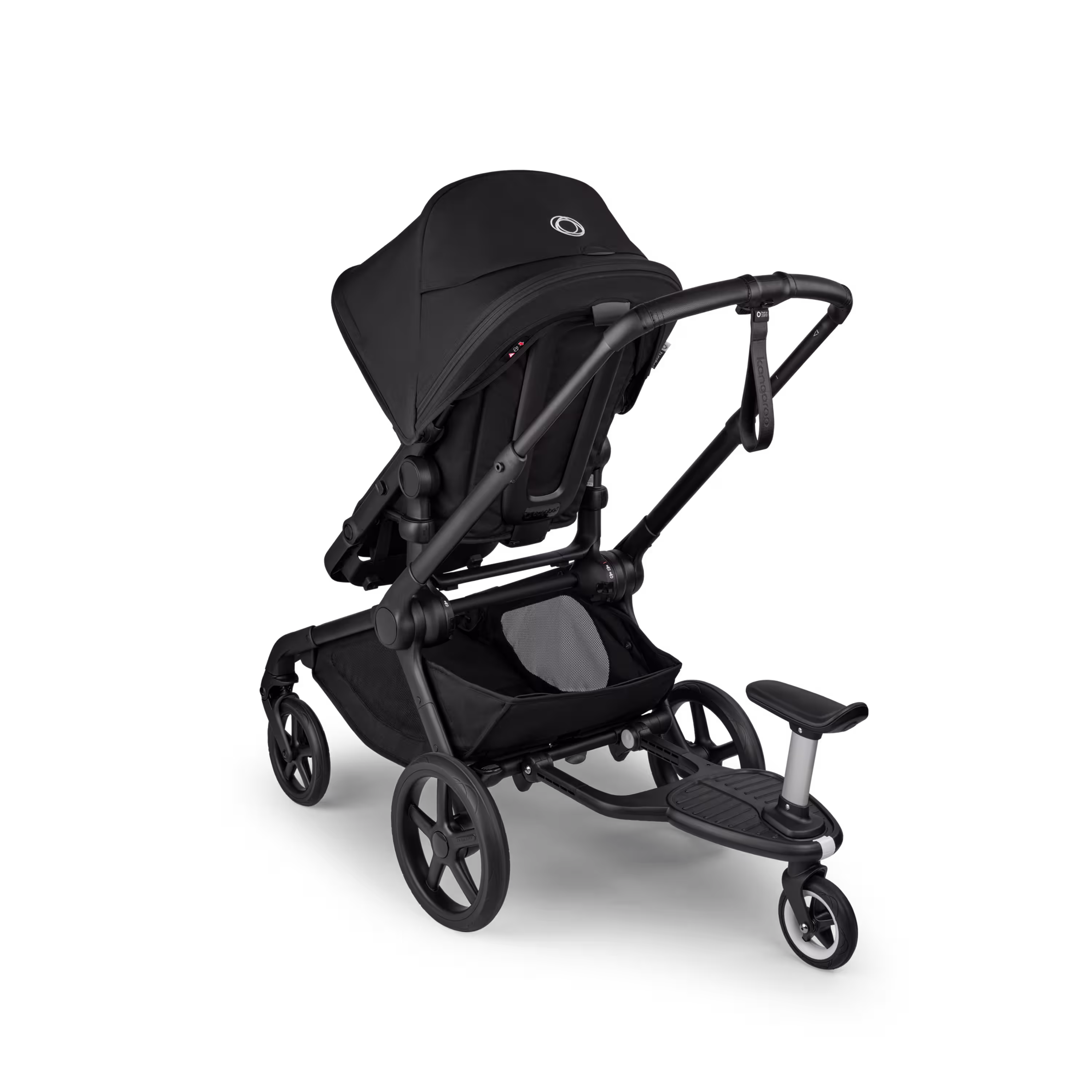 Bugaboo Kangaroo 2-in-1 pram black base, moon grey fabrics, moon grey sun canopy - Main Modal Image Slide 7 of 18