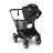 Bugaboo Donkey 5 Mono 2-in-1 stroller graphite base, grey mélange fabrics, midnight black sun canopy - Thumbnail Slide 4 of 12