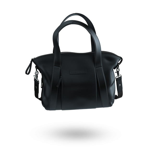 Storksak + Bugaboo leather bag BLACK