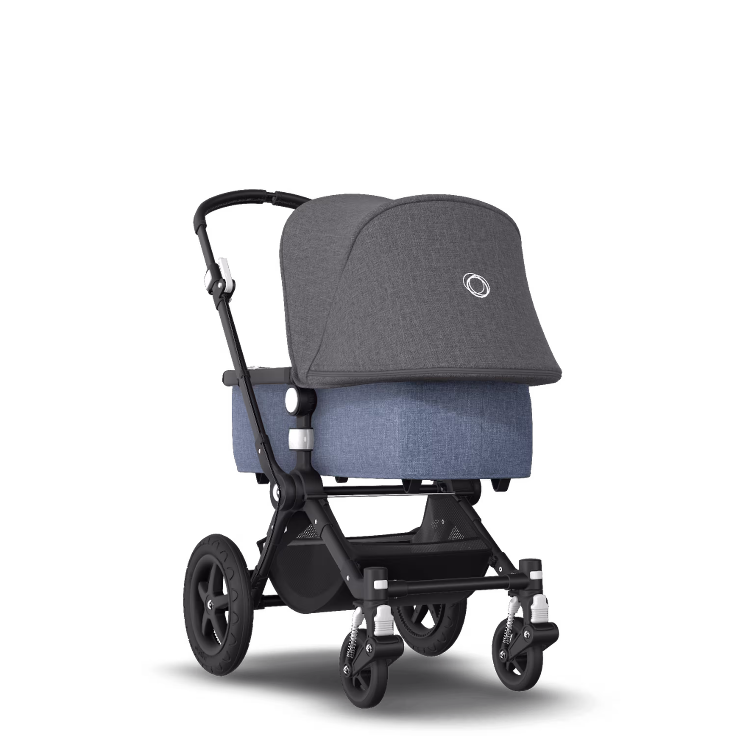 Bugaboo Cameleon3 Plus grey melange sun canopy, blue melange fabrics, black base - Main Modal Image Slide 1 of 6
