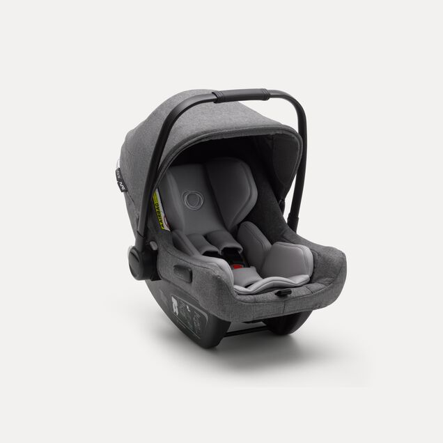 Bugaboo Bee 5 travel system grey melange sun canopy, grey melange fabrics, aluminium base - Main Image Slide 10 of 18