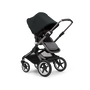 Bugaboo Fox 3 seat pushchair with graphite frame, grey melange fabrics, and black sun canopy. - Thumbnail Slide 7 of 7