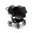 Bugaboo Donkey 5 Duo double stroller aluminium base, midnight black fabrics, midnight black sun canopy - Thumbnail Slide 1 of 9