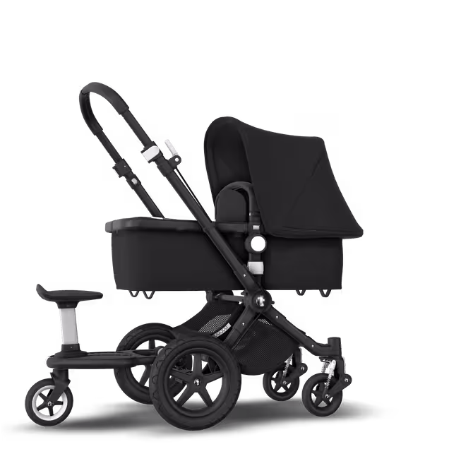 Bugaboo Cameleon 3 Plus sit and stand pushchair black sun canopy, black fabrics, black base - Main Image Slide 6 of 6