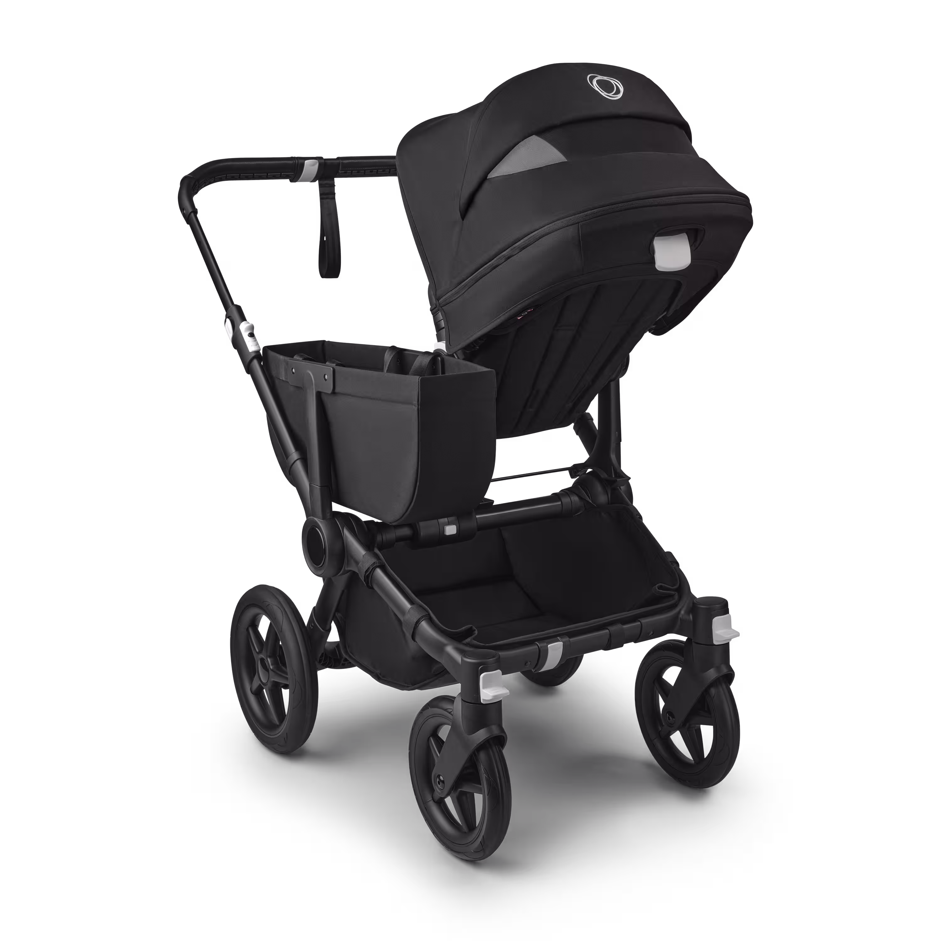 Bugaboo Donkey 5 Mono 2-in-1 stroller black base, midnight black fabrics, midnight black sun canopy - Main Modal Image Slide 4 of 12